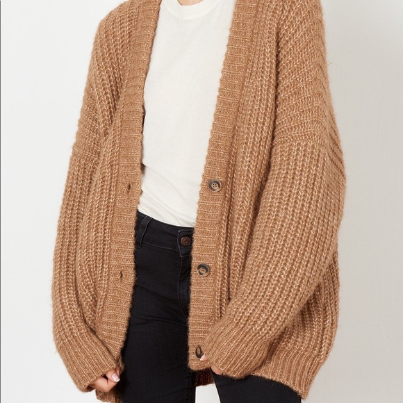 Lauren Manoogian Grandma Cardigan Camel 
